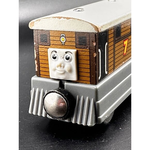 Toby Tram Car Thomas the Train Wooden Railway Tank Engine #7 Friends 2003 Vtg-1 - Picture 2 of 10
